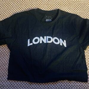 Black 'London' Graphic T-Shirt